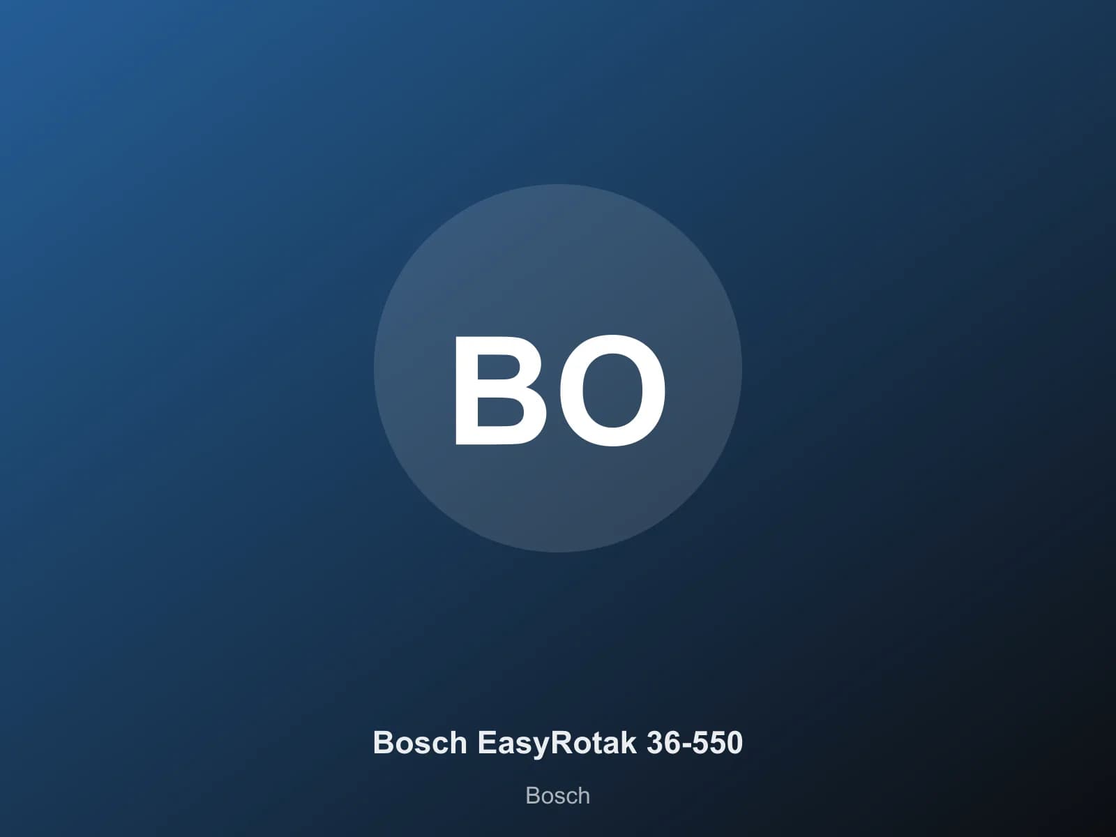 Bosch EasyRotak 36-550