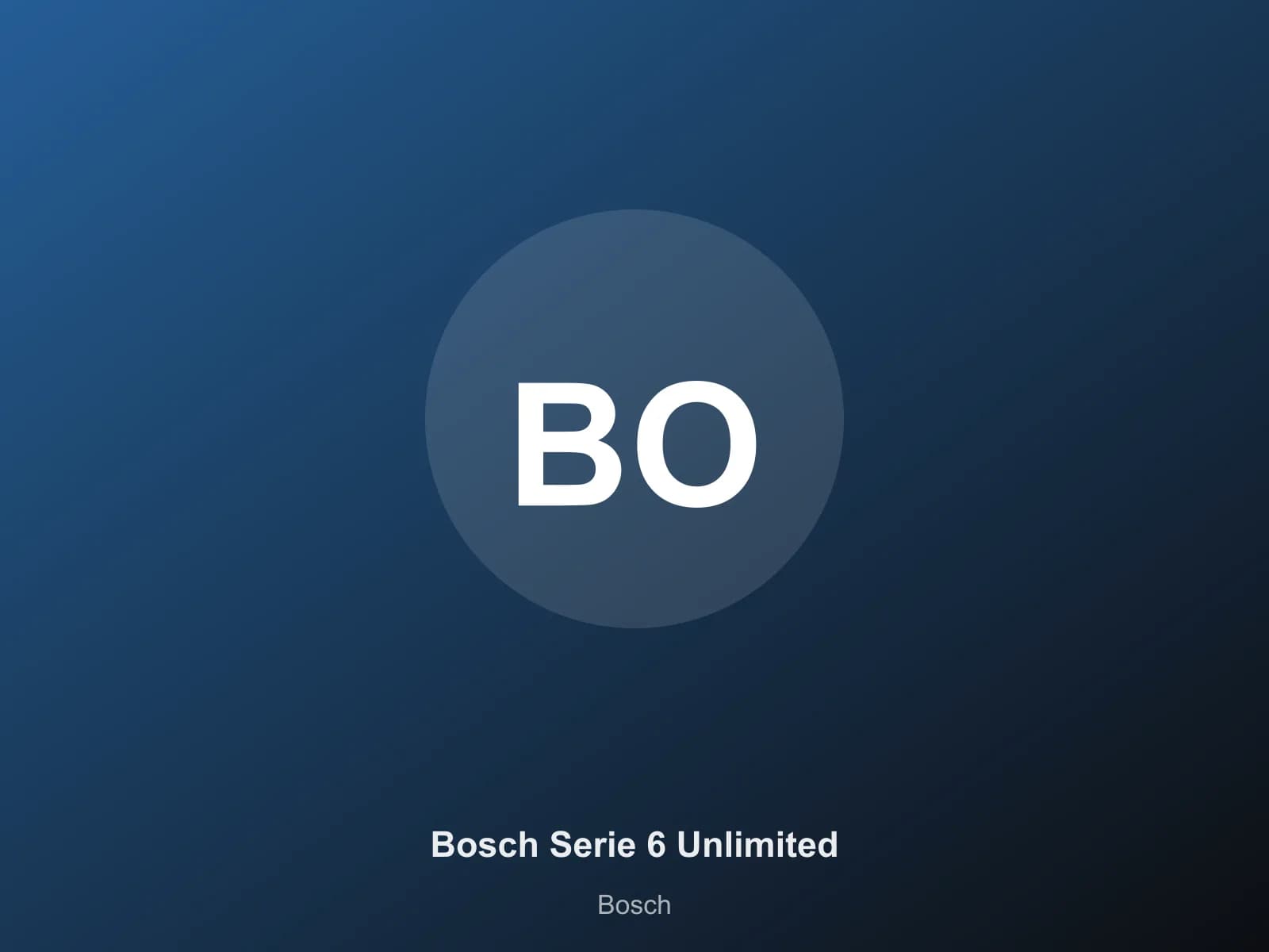Bosch Serie 6 Unlimited