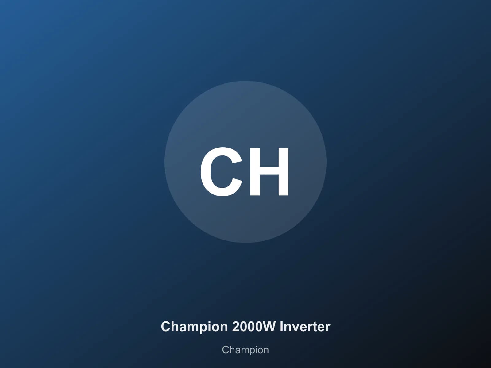 Champion 2000W Inverter