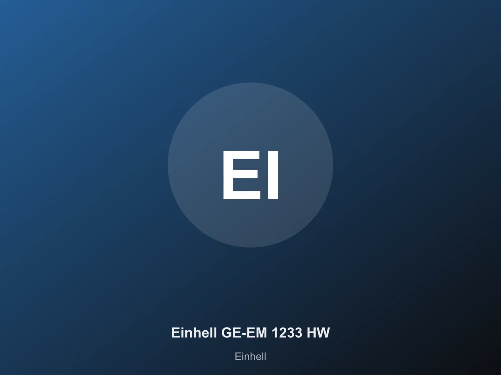 Einhell GE-EM 1233 HW
