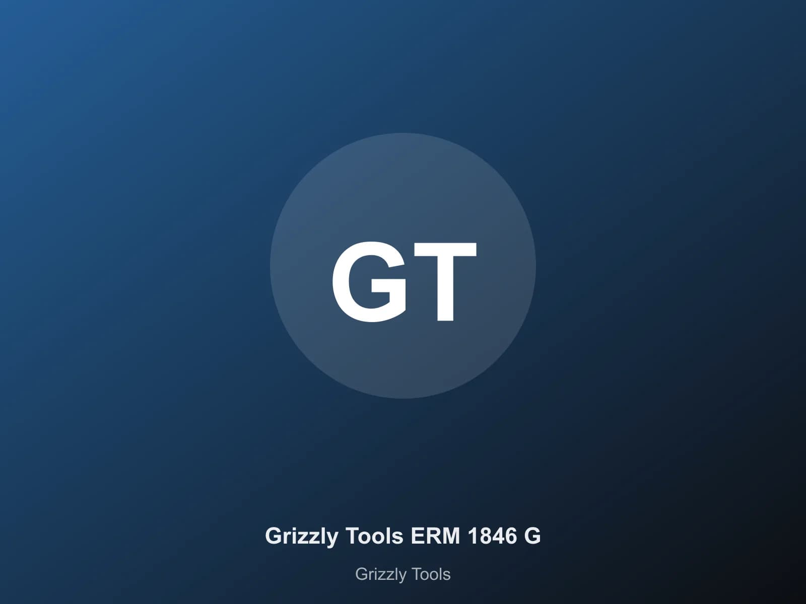 Grizzly Tools ERM 1846 G