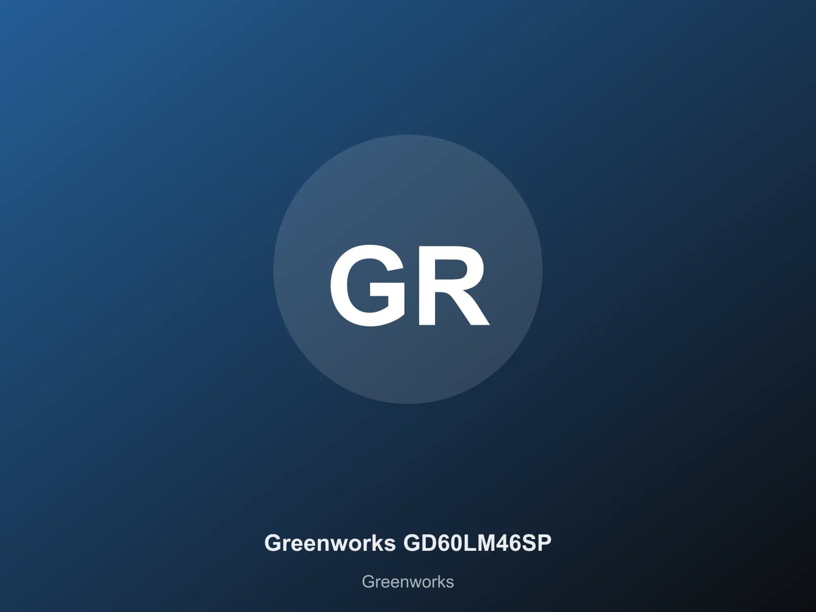 Greenworks GD60LM46SP