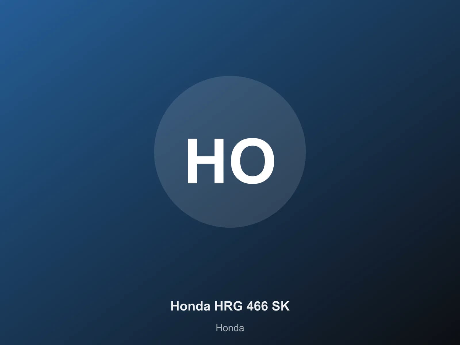 Honda HRG 466 SK