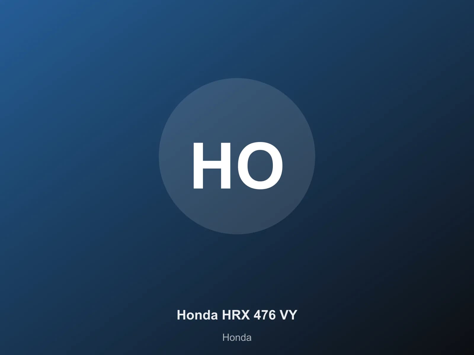 Honda HRX 476 VY