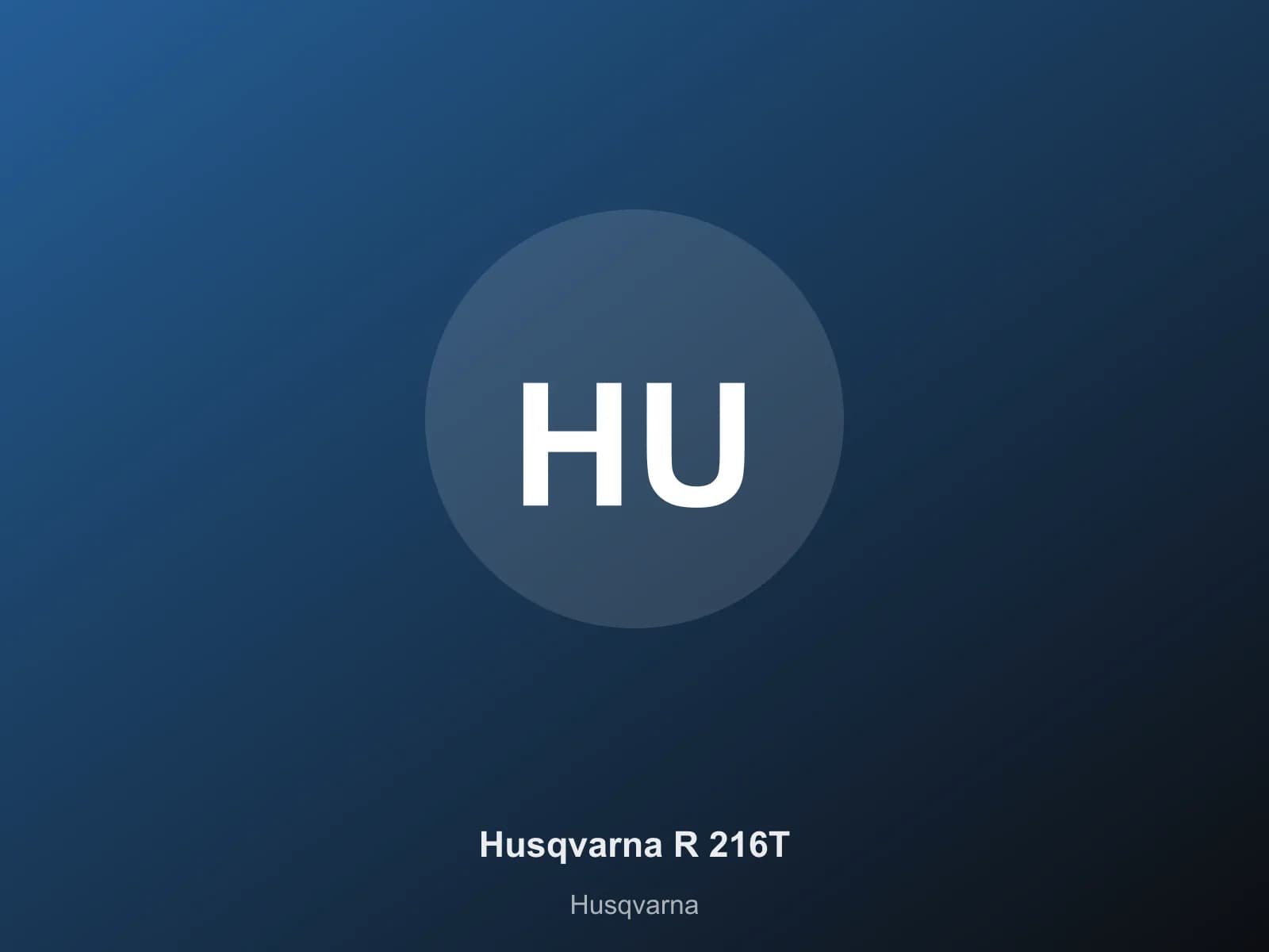 Husqvarna R 216T