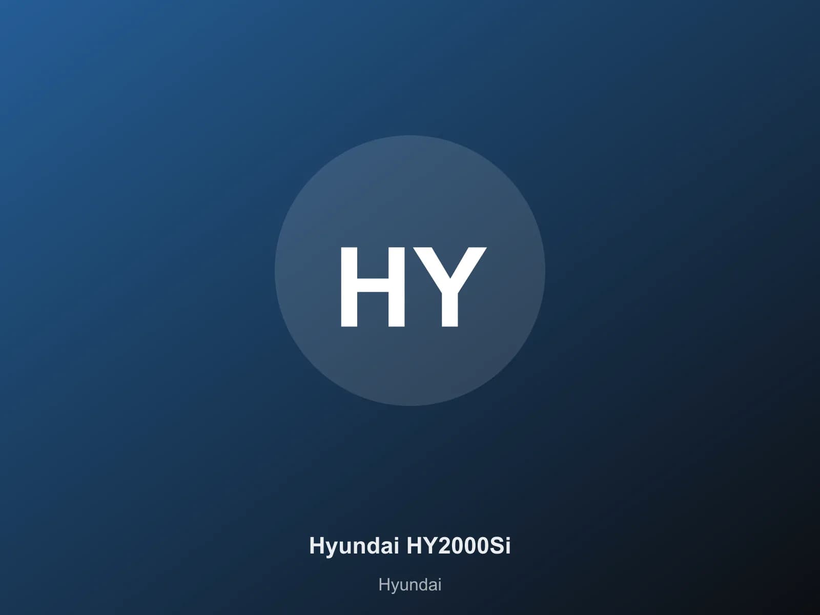 Hyundai HY2000Si