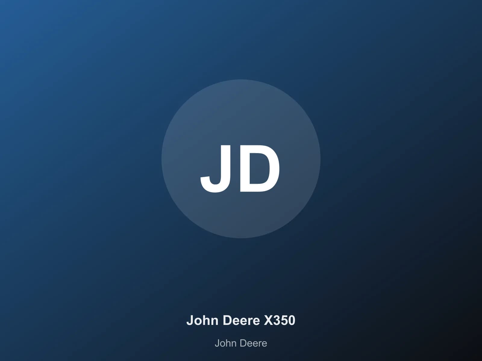 John Deere X350