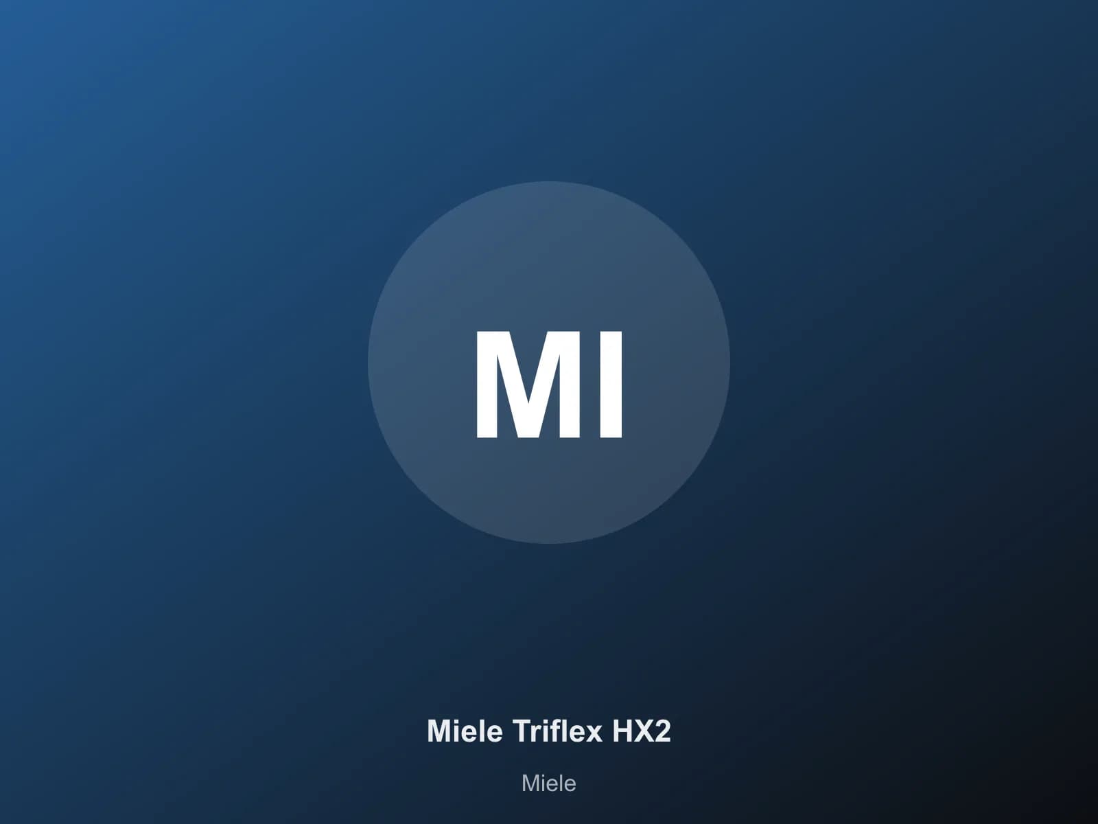 Miele Triflex HX2